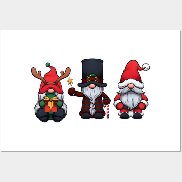 Christmas Gnomes Wall Art by TheMaskedTooner